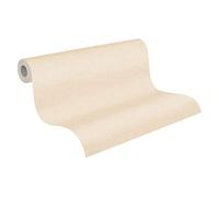 Plain Wallpaper Metropolitan Stories 2 A.S. Création Non-Woven 10.05 m x 0.53 m Beige Creme Made in Germany 378651 37865-1