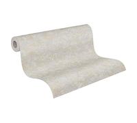Plain Wallpaper Metropolitan Stories 2 A.S. Création Non-Woven 10.05 m x 0.53 m Beige Grey Made in Germany 379023 37902-3