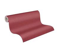 Plain Wallpaper Metropolitan Stories 2 A.S. Création Non-Woven 10.05 m x 0.53 m Red Black Made in Germany 378653 37865-3