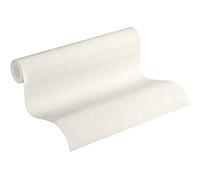 Plain Wallpaper Uni New Walls A.S. Création Non-Woven Wallpaper 10.05 m x 0.53 m Creme Made in Germany 374307 37430-7