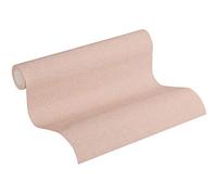 Plain Wallpaper Uni New Walls A.S. Création Non-Woven Wallpaper 10.05 m x 0.53 m Pink Made in Germany 374301 37430-1