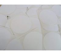 Plain White Extra Durable Plastic Labels, Stickers - 21 Shapes & Sizes. Extra Sticky Labels with a Strong Adhesive for Outdoor Applications (63mm Round (30 Labels))