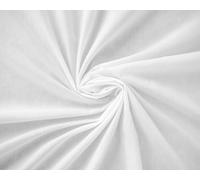 Plain White Polycotton Fabric for Dressmaking, Art & Craft, Sewing, Quilting | 45'' - 115 cm Wide| Precut Length 10m