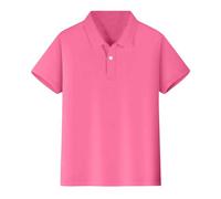 Plain White T Shirt Kids Polo Shirts, Red Polos Crew Neck Short Sleeve Boys Yellow Golf Girls 2D T-Shirt Cool Crewneck Green Tshirt for 3-13 Years