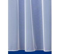 Plain White Voile Net Curtain - Three Metre Width (Drop 137cm (54”)) - Sheer Semi Transparent Slot Top Privacy Drapes