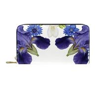 Plain White World, Dotted with Blooming flowersMulti-Card Slots with Coin Pocket, Durable Wallet for Daily Use & Travel