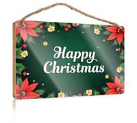 Plain Wood Signs for Crafts Happy Christmas! Fall Front Door Decor Funny Hunting Gifts(20X30CM)