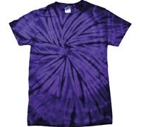 Plain (XXL - Spider Purple) New Premium Tonal Spider TIE DYE T Shirt - Blank Novelty Boots Wellies Bestival Creamfields Global Gathering Reading The Garden Party Glastonbury Tickets Vintage Retro top