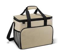 Plain Yellow Colored Paper Texture Camping Cooler Bags Insulated Beach Cooler Portable Leak Proof Camping Cooler with Shoulder Strap