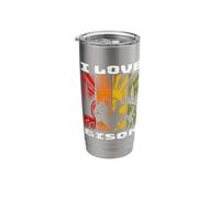 Plains Bison Retro Bison I Love Bison Stainless Steel Insulated Tumbler