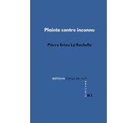 Plainte contre inconnu
