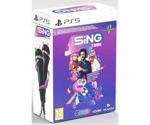 PLAION Let's Sing 2024 (French Version) - Karaoke Game + 2 Microphones - PS5 - Black