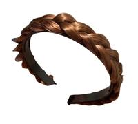 Plaited Headbands For Women Wide Fishtail Braid Hairband Handmade Retro Head Hoop Hair Headwear Synthetic Braids Hairpiece Girls And Women Beauty Accessory