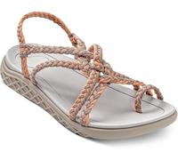 Plaka Explore Walking and Hiking Sandals for Women | Comfortable Summer Sandal with Arch Support | Waterproof Comfy Sandals for Travel, Beach or Poolside, Peach Brazilian Sand, 8.5-9