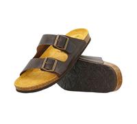 Plakton | Barna | Apure Leather | Men's | Leather Sandals | Marron UK 8