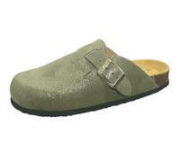 Plakton, Blogg Boreal 181539, Women's Clog Khaki Shiny, Trebol, 9 UK