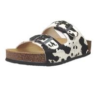Plakton, CP Beta 2 Animal Print, Women's Mule Black, Black, 4 UK