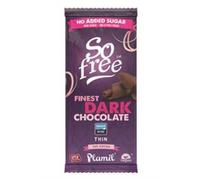 Plamil So Free No Added Sugar Finest Dark Thin Chocolate 80g