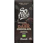 Plamil So Free Organic Extra Dark 87% Cocoa Thin 80g (Pack of 12)