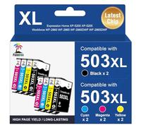 Palmtree 503XL 503 Ink Cartridges Compatible with Epson 503XL Ink Cartridges Multipack for Epson XP-5200 Ink Cartridges for Epson XP-5200 XP-5205 Epson Workforce WF-2960DWF WF-2960 WF-2965 (8 Pack)
