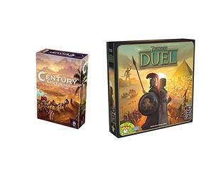 Plan B Games | Century: Spice Road | Board Game | Ages 8+ | 2-5 Players | 30-45 Minutes Playing Time & Repos Production, 7 Wonders Duel, Board Game, Ages 10+, 2 Players 30 Minutes Playing Time