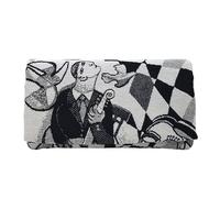 Plan B, Rolling Tobacco Cigarette Case, Yolo 07, 16 x 8.5 cm, 50 g, with EVA Rubber Bag, Black and White, Women, Made of Fabric (Cubist)