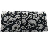 Plan B, Rolling Tobacco Cigarette Case, Ýolo Hardcore, 16 x 8.5 cm, 50 g, with EVA Rubber Bag, Black with White Skulls