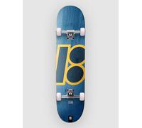 Plan B Team Classic Stained 8.0´´x31.85´´ Skateboard Blue 31.85 Inches