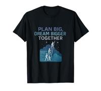 Plan Big Dream Bigger Team Blueprint Design T-Shirt