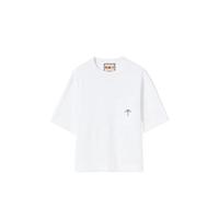 Plan C graphic-pocket T-shirt - White XS-S-M-L