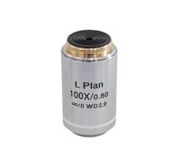 PLAN Flat Field Biological Microscope Objective Lens 180mm Focal Length - High-Precision Imaging for Laboratory Use(100XPLAN)