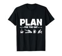 Plan for The Day Truck Mechanic Life Diesel Big Rig Humor T-Shirt