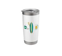 Plan for Today Coffee Paddle Board Beer SUP Paddle Meme Stainless Steel Insulated Tumbler
