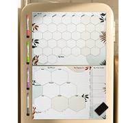 Plan House Magnetic Calendar for Fridge - Set of Two Premium A3 Monthly and Weekly Dry Erase Boards - Plan Your Life & Build Good Habits - Ideal for Students and Families!