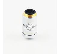 Plan Infinity Achromatic Microsocpe Objective Lens Objectives 4X 10X 20X 40X 100X for Microscope (Color : 100X)