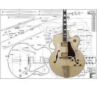 Plan of L5 Archtop Electric Jazz Guitar - Full Scale Print