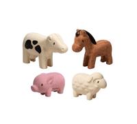 PLAN TOYS FIGURINES : 4 ANIMAUX DE LA FERME