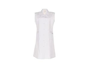 Planam 1622038 Size 38 Sleeve-Less "MG" Women's Coat - Pure White
