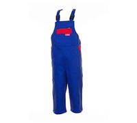 Planam 164134 Size 134/140 Children's Dungarees - Royal Blue/Mid Red