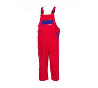 Planam 165134 Size 134/140 Children's Dungarees - Mid Red/Royal Blue