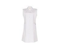 Planam 1692050 Size 50 Sleeve-Less "BW" Women's Coat - Pure White
