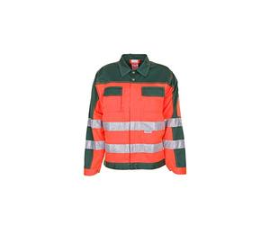 Planam 2008062 Size 62 "High Visible" Waisted Jacket - Orange/Green