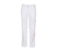 Planam 2327048 Size 48 "Highline" Trousers - Pure White/Yellow