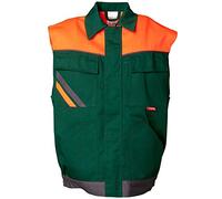 Planam 2462068 Size 4X-Large "Visline" Vest - Green/Orange/Slate