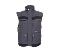 Planam 2536068 Size 4X-Large "Plaline" Vest - Slate/Black