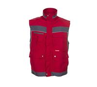 Planam 2537068 Size 4X-Large "Plaline" Vest - Red/Slate
