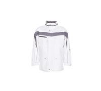 Planam 2573068 Size 4X-Large "Plaline" All-Weather Jacket - Pure White/Zinc