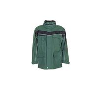 Planam 2575064 Size 3X-Large "Plaline" All-Weather Jacket - Green/Black