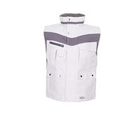 Planam 2583056 Size X-Large "Plaline" Winter Vest - Pure White/Zinc