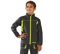 Planam 6130122 Size 122/128 "Junior" Softshell Jacket - Anthracite/Yellow